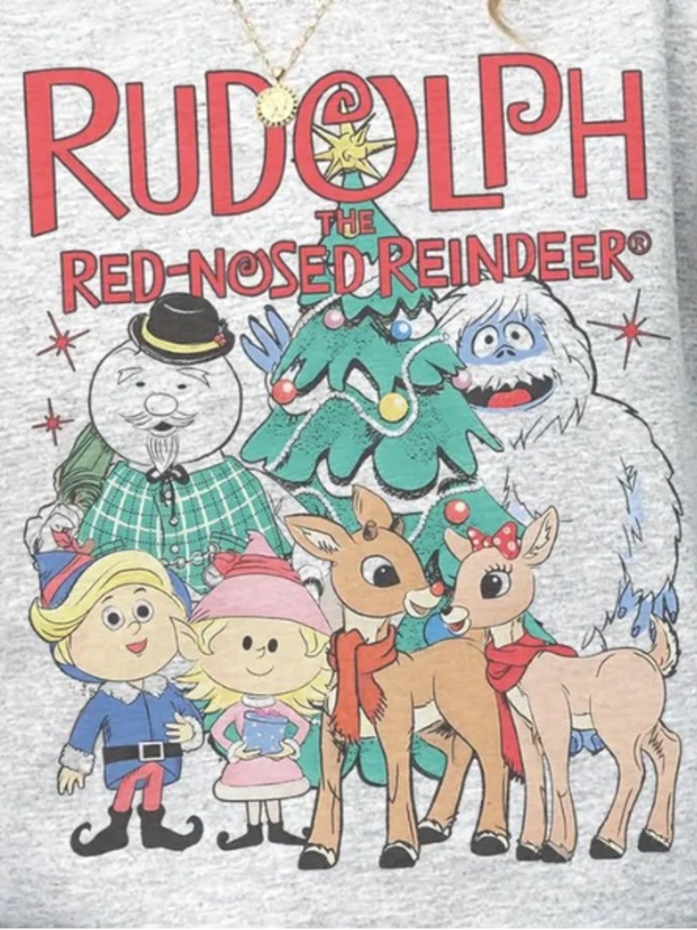 AshGray "Rudolph the Red-Nosed Reindeer" Graphic Crewneck